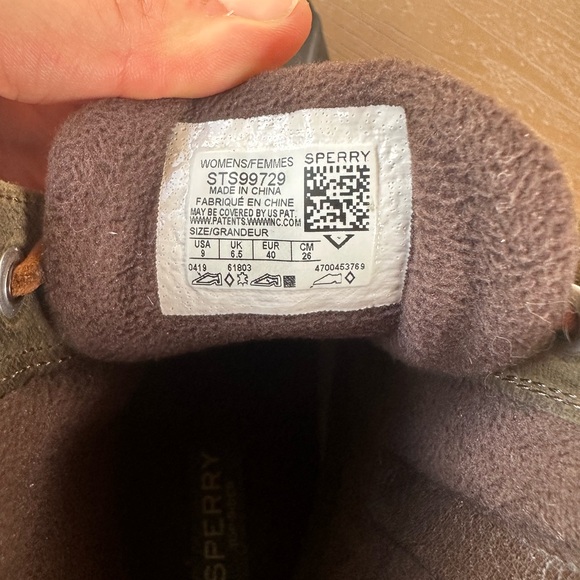 Woman’s Sperrys Saltwater Waterproof Duck Boot Size USA 9 - Picture 6 of 6